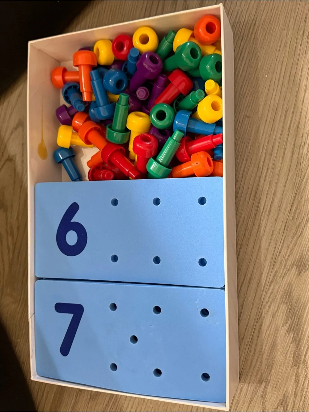 Lakeshore Learning Peg Number Boards TT625 for Ages 3+ with 60 Pegs New Opened